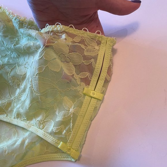 BNWT Maison Lejaby Sunny Nufit Pink Panty Set Nude Pink Yellow XXL - Picture 7 of 8